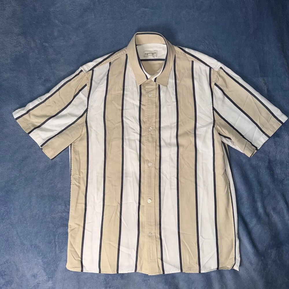 Club Monaco Men's Short Sleeve Button Down Shirt
